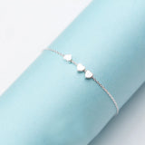 MloveAcc 925 Silver Heart Beads Bracelet Women Jewelry