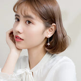 MloveAcc 925 Silver Asymmetry Tassel Earrings for Women