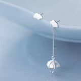 MloveAcc 925 Silver Asymmetry Tassel Earrings for Women