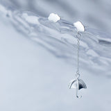 MloveAcc 925 Silver Asymmetry Tassel Earrings for Women