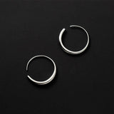 MloveAcc 925 Sterling Silver Round Hoop Earrings for Women