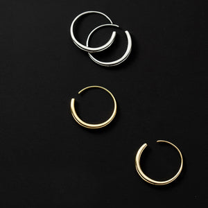 MloveAcc 925 Sterling Silver Round Hoop Earrings for Women