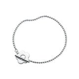 MloveAcc Silver 925 Bead Chain Bracelet Female