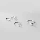 MloveAcc Minimalist Ear Piercing Small Hoop Earrings
