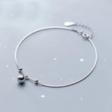 MloveAcc 925 Sterling Silver Anklet Bracelet Bead Charm for Women