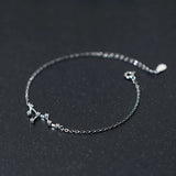 MloveAcc 925 Silver Bracelet Women Constellation Charm Sporty Style Jewelry