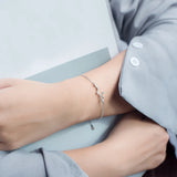 MloveAcc 925 Silver Bracelet Women Constellation Charm Sporty Style Jewelry