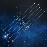 MloveAcc 925 Silver Bracelet Women Constellation Charm Sporty Style Jewelry