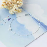 MloveAcc Small Cube Charm Chain Link Bracelets for Women