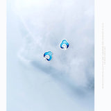 MloveAcc 925 Silver Cloud Stud Earrings Jewelry