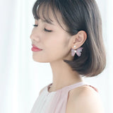 S925 Sterling Silver Butterfly Drop Earrings