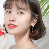 925 Silver Pearl Drop Earrings: Christmas Tree & Shoe, Wedding Jewelry