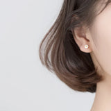 MloveAcc 925 Silver Daisy Flower Stud Earrings for Women