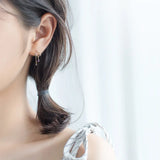 925 Silver Ethnic Cloud Raindrop Tassel Earrings Women Brincos