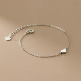 MloveAcc 925 Silver Heart Charm Bracelet for Women