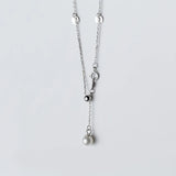 925 Silver Round Charm Pendant Choker Necklace for Women