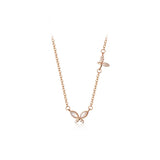 MloveAcc Silver Butterfly Necklace 925 Sterling Silver Pendant Women