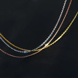 MloveAcc 925 Sterling Silver Chain Necklace 40cm/45cm for Women