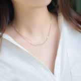 MloveAcc 925 Sterling Silver Chain Necklace 40cm/45cm for Women