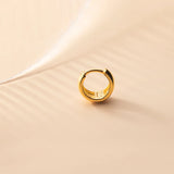 MloveAcc Silver Earrings 925 Sterling Silver Hoop Earrings Women Lady