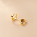 MloveAcc Silver Earrings 925 Sterling Silver Hoop Earrings Women Lady