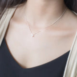 MloveAcc Pendant Cube 925 Silver with CZ Women Necklaces