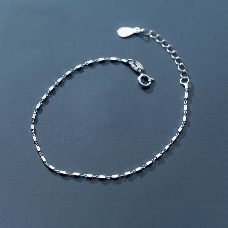MloveAcc 925 Sterling Silver Chain Bracelet for Women