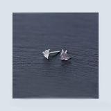 MloveAcc Fox Stud Earrings 925 Sterling Silver Jewelry