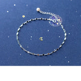 MloveAcc Sterling Silver Unique Anklet Foot Jewelry for Women