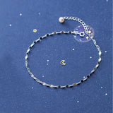 MloveAcc Sterling Silver Unique Anklet Foot Jewelry for Women