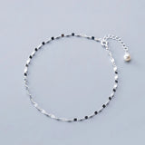MloveAcc Sterling Silver Unique Anklet Foot Jewelry for Women