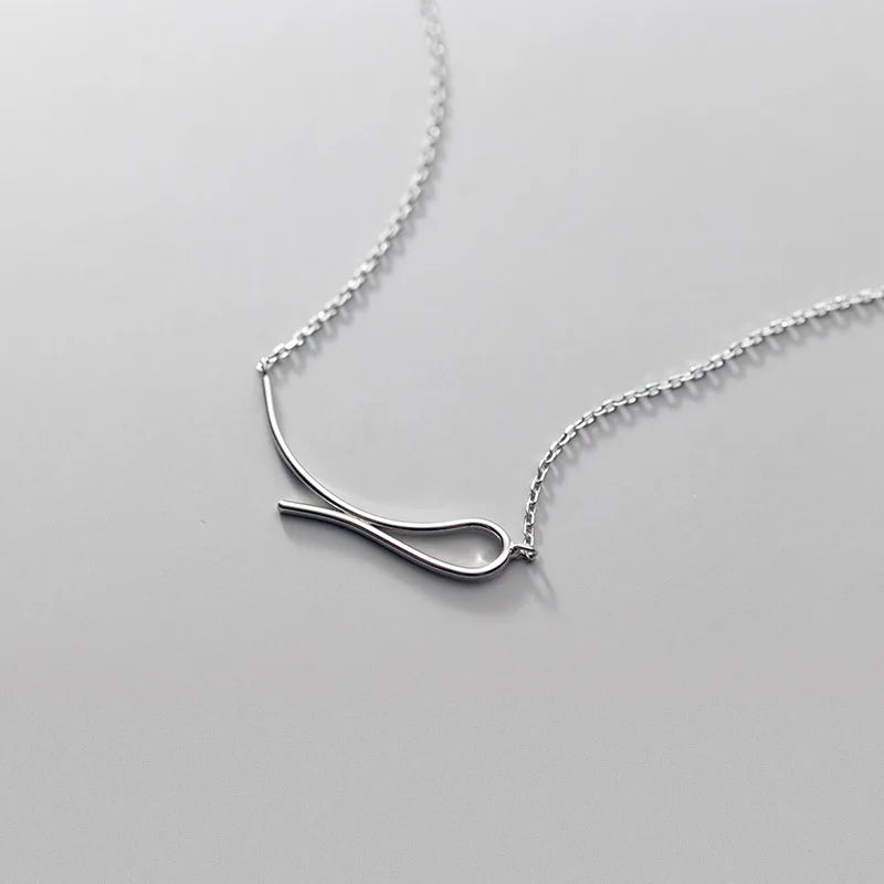 MloveAcc Vintage Arc Line Chain Necklace Geometric Choker Party Jewelry