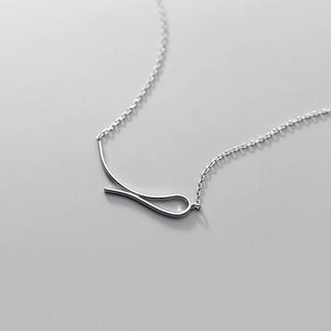 MloveAcc Vintage Arc Line Chain Necklace Geometric Choker Party Jewelry