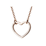 MloveAcc 925 Silver Heart Pendant Necklace Choker Gift