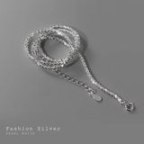 925 Silver Pearl & Zircon Square Choker Necklace Pendant