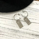 Nameplate Letter Earring Label Pin Exaggerated Multi-Element Accessories