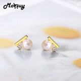 925 Silver Freshwater Pearl Stud Earring For Women