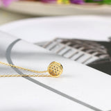 925 Silver CZ Pendant Necklace Choker for Women