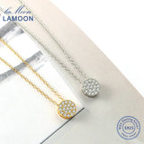 925 Silver CZ Pendant Necklace Choker for Women