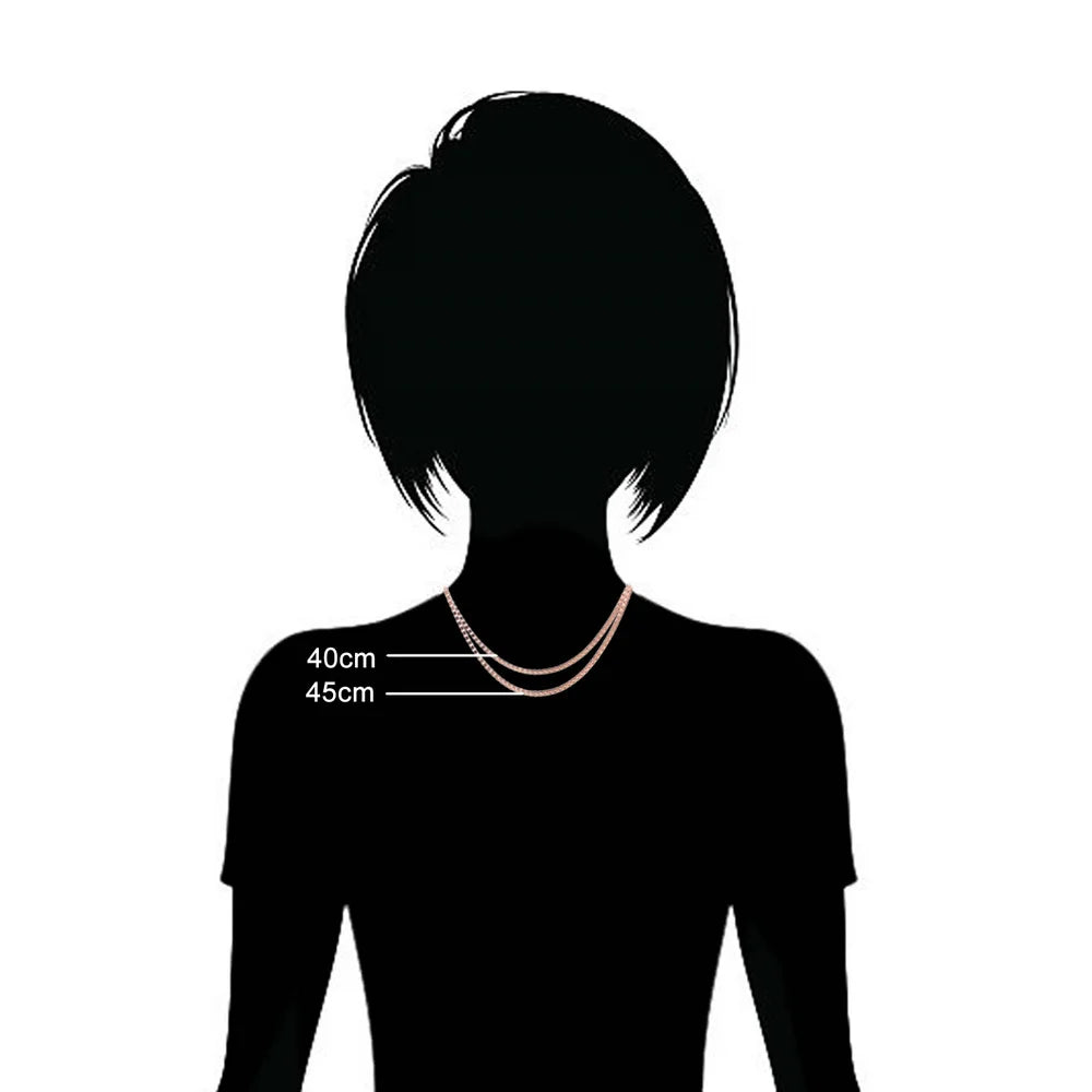 925 Silver Chain 16 Inches Fine Jewelry Box Chain Men Women