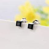 Sterling Silver Chalcedony Stud Earring for Women