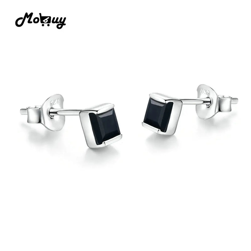 Sterling Silver Chalcedony Stud Earring for Women