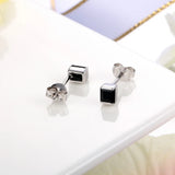 Sterling Silver Chalcedony Stud Earring for Women