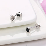 Sterling Silver Chalcedony Stud Earring for Women