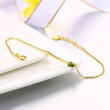 Green Diopside Bracelet 925 Sterling Silver Yellow Jewelry