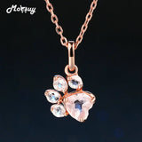 Rose Quartz Animal Claws Necklace & Pendant 925 Sterling Silver Rose Plated