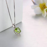 Peridot Lattice Necklace & Pendant 925 Sterling-Silver Gift