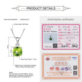Peridot Lattice Necklace & Pendant 925 Sterling-Silver Gift