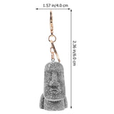 Moai Key Ring Easter Island Head 3D Figurine Key Chain Party Favor