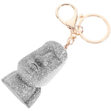 Moai Key Ring Easter Island Head 3D Figurine Key Chain Party Favor